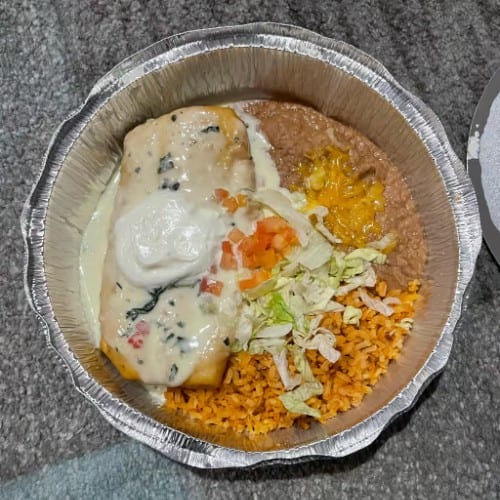 Lunch Chimichanga.